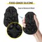 Skull Ice Cube Tray, 6-Grid Skull Ice Ball Maker, Flexible Black Silicone Ice Tray with Lid & Funnel, Skull Ice Cubes in 3 Distinct Patterns for Beverages & Chocolates on Parties & Holidays